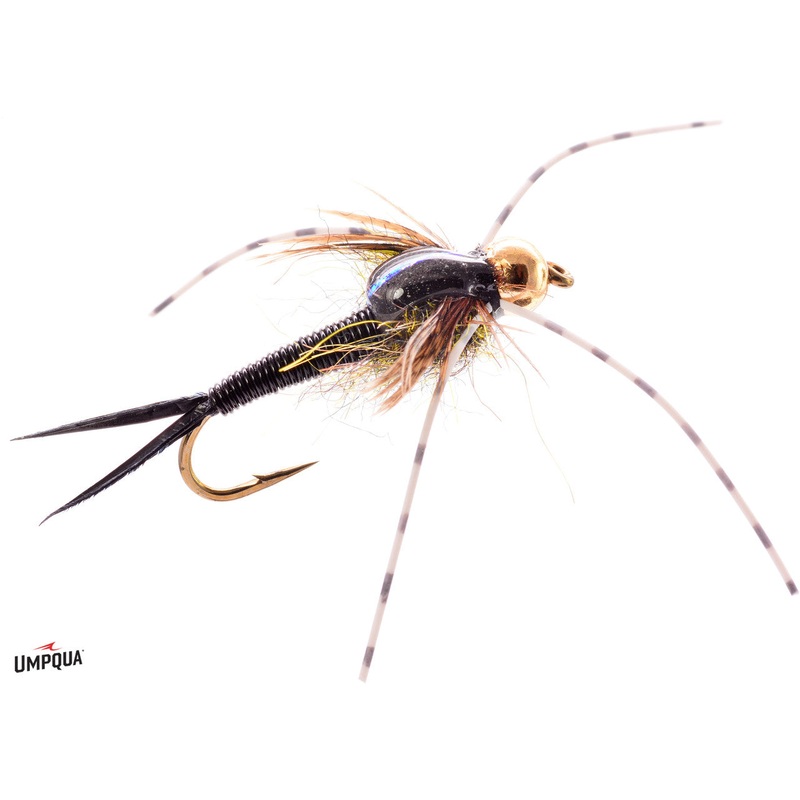 Umpqua Copper John Steelhead Fly Black 10