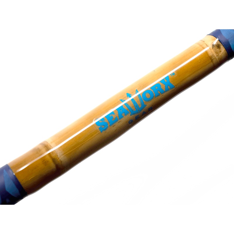 Custom Floating Bamboo Fishing Gaff 2 inch hook Blue 4 feet