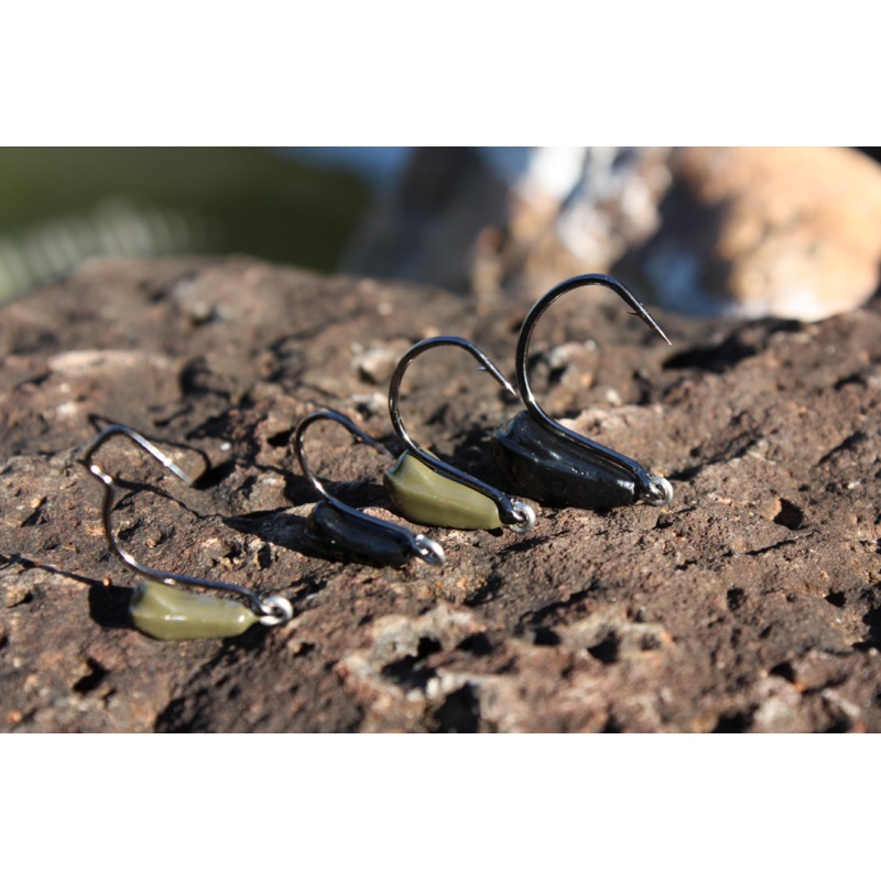 FRENZY BAITS WACK-A SACK JIG HEAD Green Pumpkin 1/8 oz