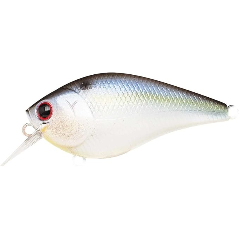 Lucky Craft LC1.5 Crankbait, 2″, 1/2 oz, Pearl Threadfin Shad