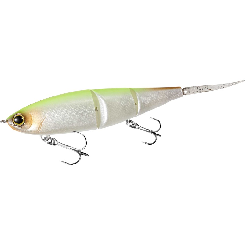 Shimano Bantam BT Bait 99F Shallow Float Swimbait – 4 Inch Chartreuse White 4 inch