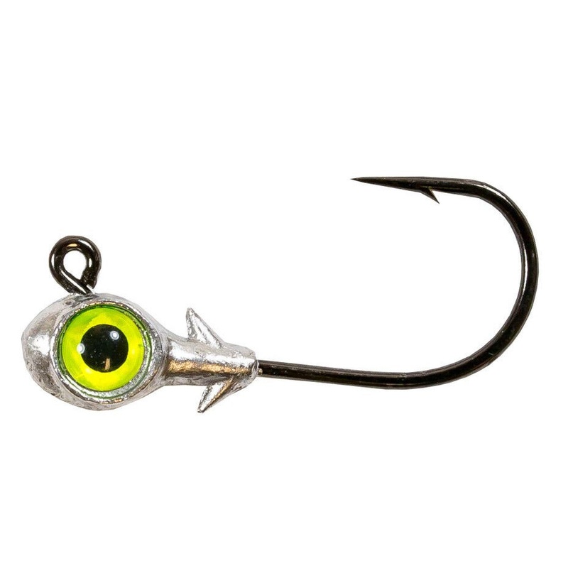 Z-Man Trout Eye 3/16 oz. Jighead 3 pack Chartreuse