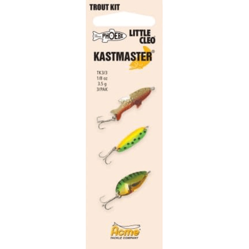 3-PIECE TROUT SPOON MULTI PACK – 1/8 oz