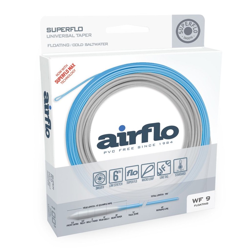Airflo Superflo Cold Salt Universal Fly Lines WF8F Floating Grey/Blue