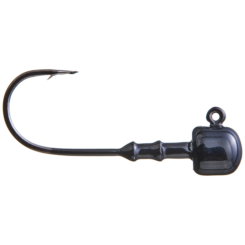 BIG BITE BAITS RAM HEAD JIG HEAD Black 1/16 oz
