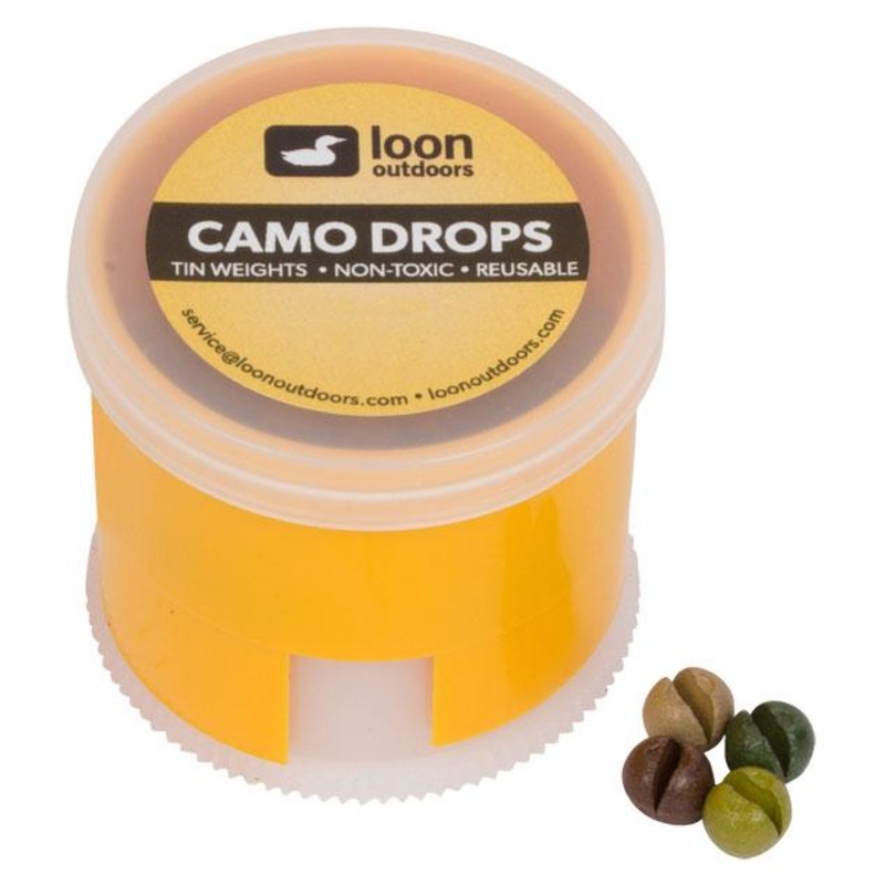Loon Outdoors Camo Drops Split Shot | Twist Pot #6 (0.1g)