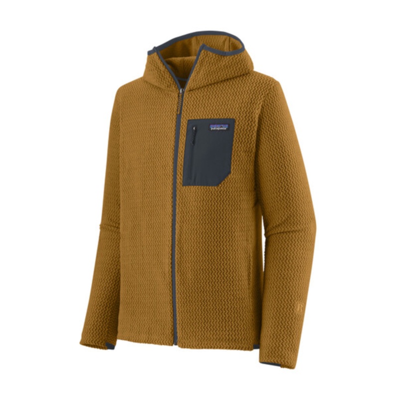 Patagonia Men’s R1 Air Full-Zip Hoody – Raptor Brown Sale Medium