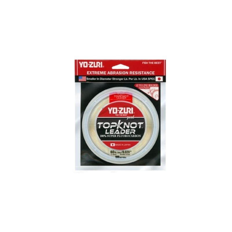 Yo-Zuri TopKnot Fluorocarbon Leader Natural Clear 20 lb / 30 yd