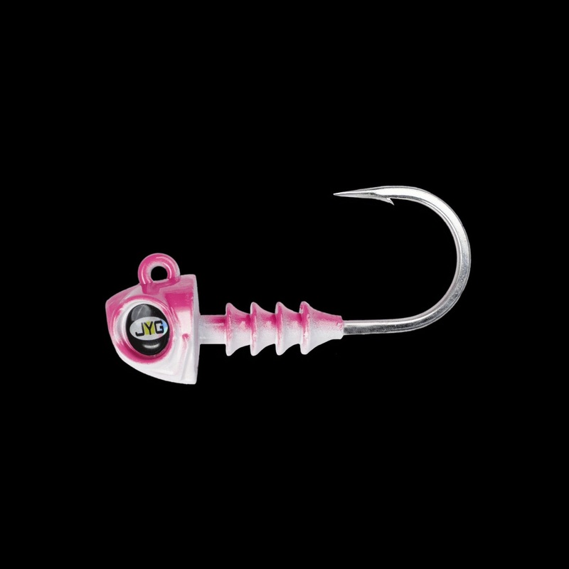 JYG Pro Fishing Swym 9″ Jig Heads Flamingo 2oz (2 Pack)