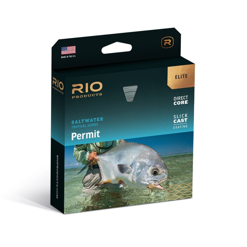 Rio Elite Permit Fly Line WF8F Light Sand/Orange/Aqua Blue