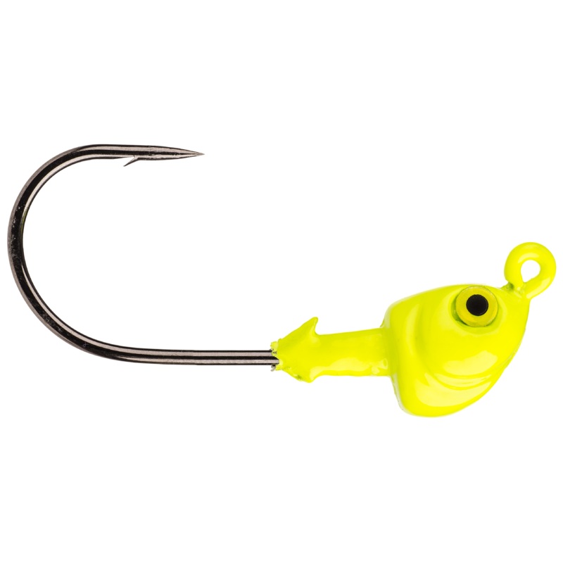 Strike King Redfish Magic Saltwater Flats Jig Head 3 pack Chartreuse 1/8 oz