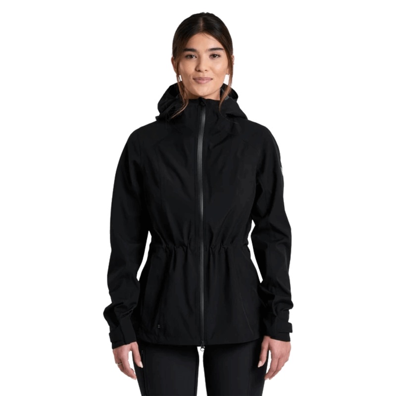 KUHL WOMEN’S STRETCH VOYAGR RAIN JACKET – BLACKOUT BLACKOUT XS