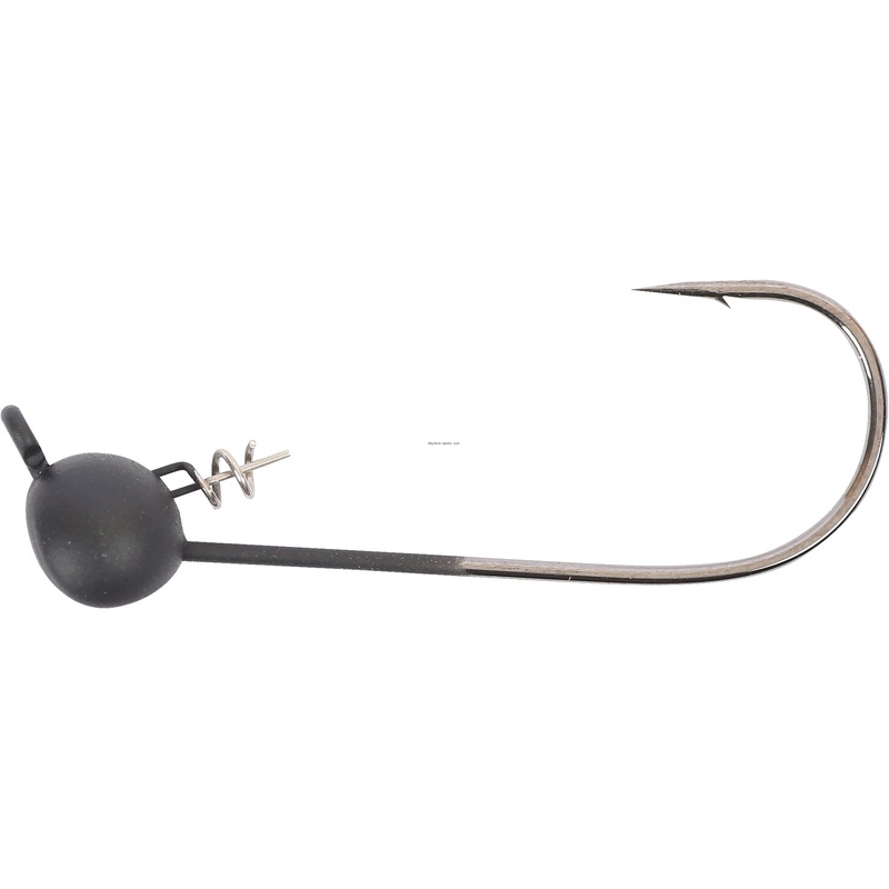 Owner Shaky Head, Matt Black, 4pk 1/8oz