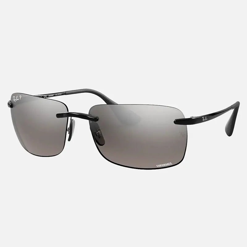 RAY-BAN RB4255 CHROMANCE POLORIZED SUNGLASSES GREY GREEN MIRROR