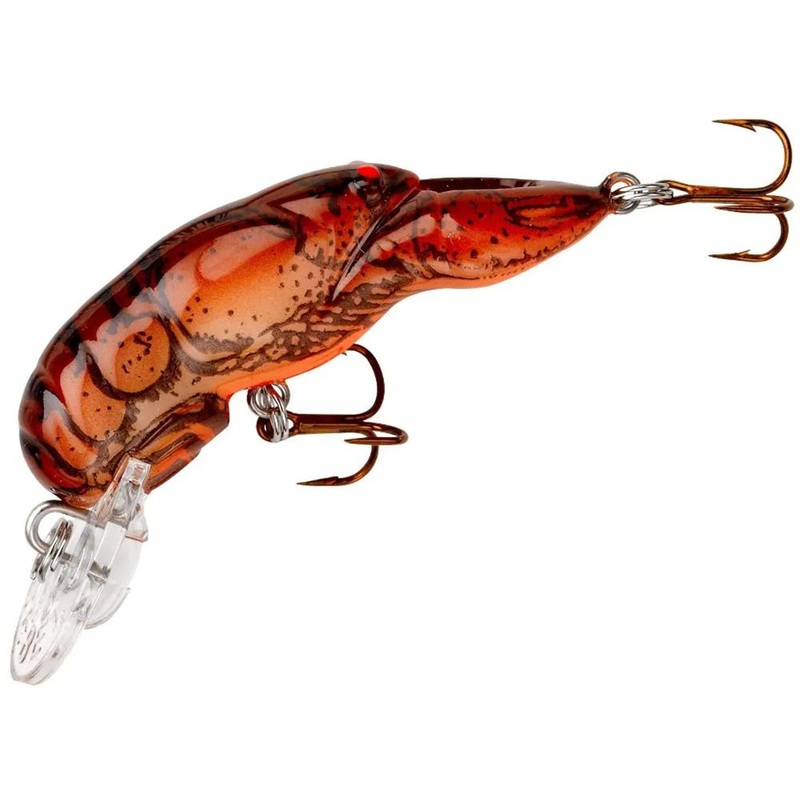 Rebel Tiny Wee Crawfish 1 1/2 inch Shallow Diving Crankbait Brown 1.5 inch – 1/10 oz
