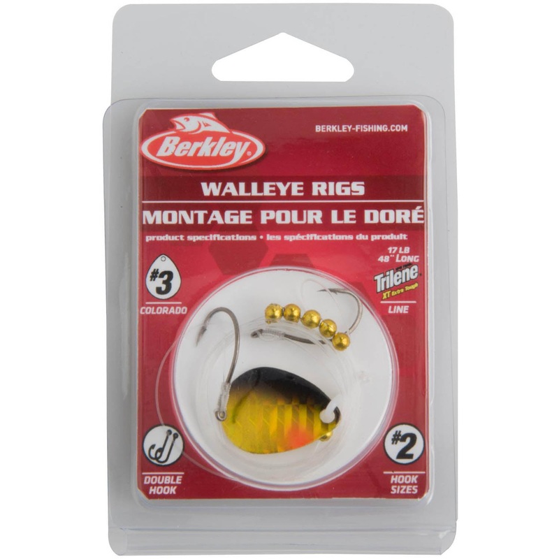 Berkley Walleye Rig Colorado Blade Black Gold Size 3