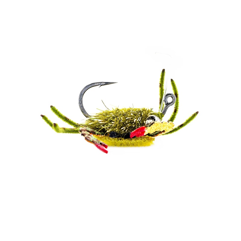 Umpqua McKnight’s Danger Muffin Crab  – Sandy Olive (3-Pack) 4
