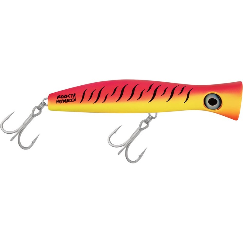 Halco Rooster Popper 195 Haymaker KO Topwater Popper – 7.6 Inch Baitfish 7.6 inch – 4 1/4 oz