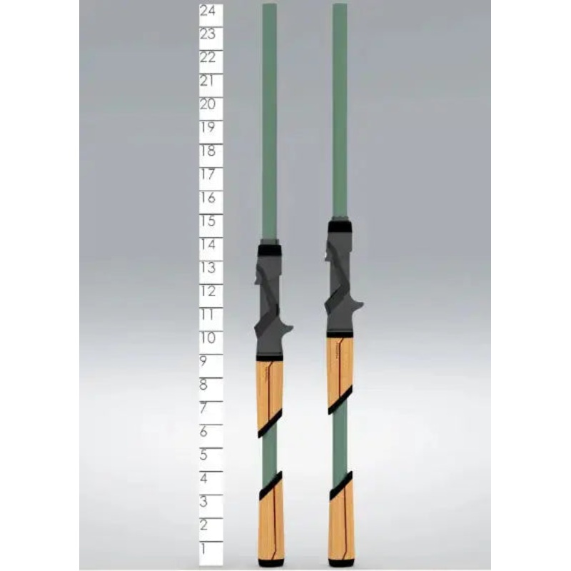 St. Croix Mojo Bass Glass Trigon Casting Rod – 7’2″ Heavy Mod JOC72HM