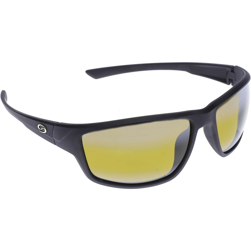 Strike King S11 Eutaw Polarized Sunglasses Matte Black Bi-Gradient Yellow Spotlight Lens