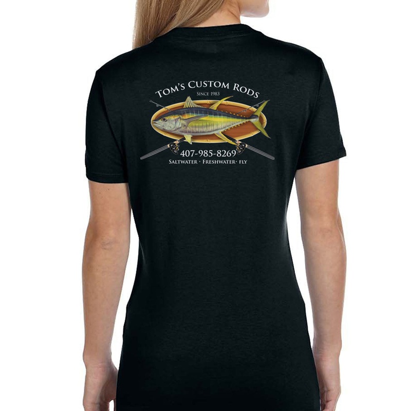 Women’s Custom T-Shirt: Bamboo Frame with Crossing Rods Black X-Small
