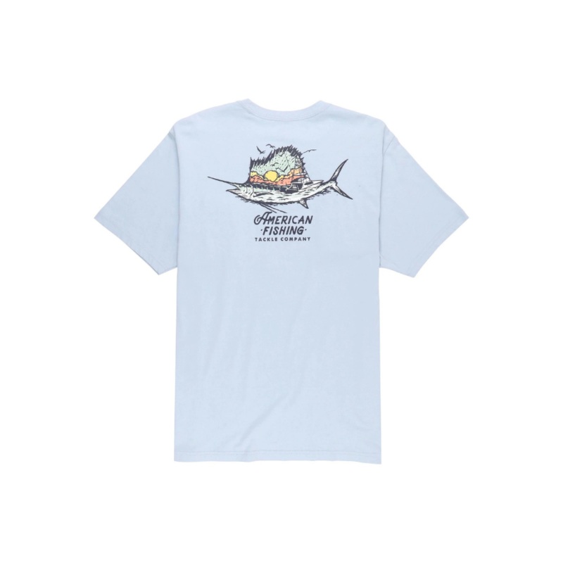 AFTCO SAILFISHING T-SHIRT PEARL M