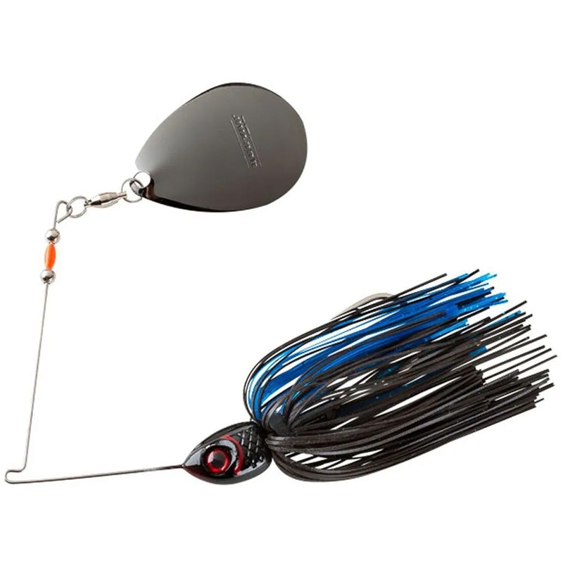 Booyah Moon Talker Spinnerbait Black Blue 1/2 oz