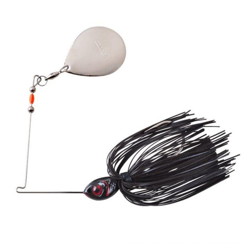 Booyah Single Colorado Blade Spinnerbaits Black 1/4oz