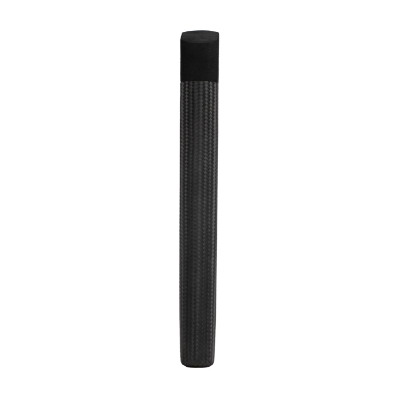 Carbon Flat Sided Butt Grip Black Short