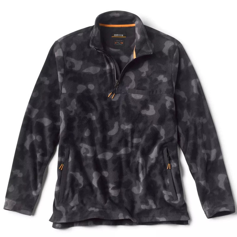 Orvis – Hill Country Microfleece 1/4 Zip – Blackout Camo M
