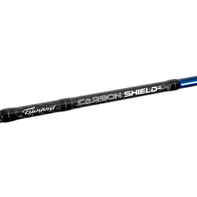 Tsunami Carbon Shield II Blue Spinning Rods (Buy 1 Get 1) *FINAL SALE* (100% off) TSCSHDII701MH-B