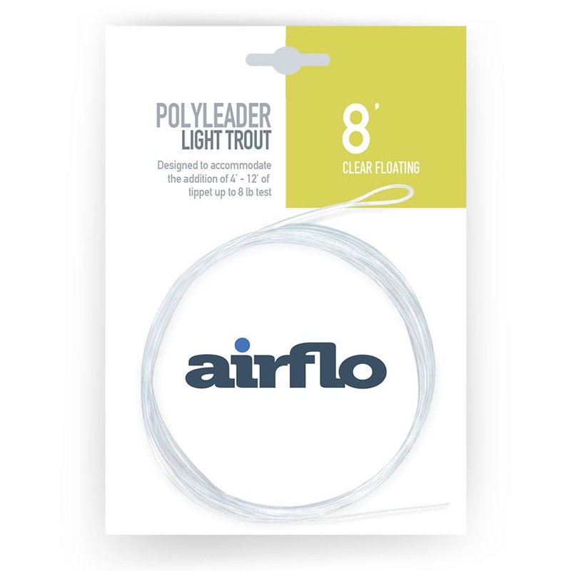 AirFlo Light Trout Polyleader 8′ Clear Floating