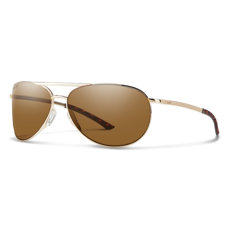 Serpico Slim 2 ChromaPop Pola Frame: Gold Lens: Blue Mirror
